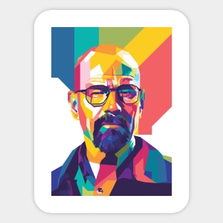 WPAP Walter white Heisenberg Sticker